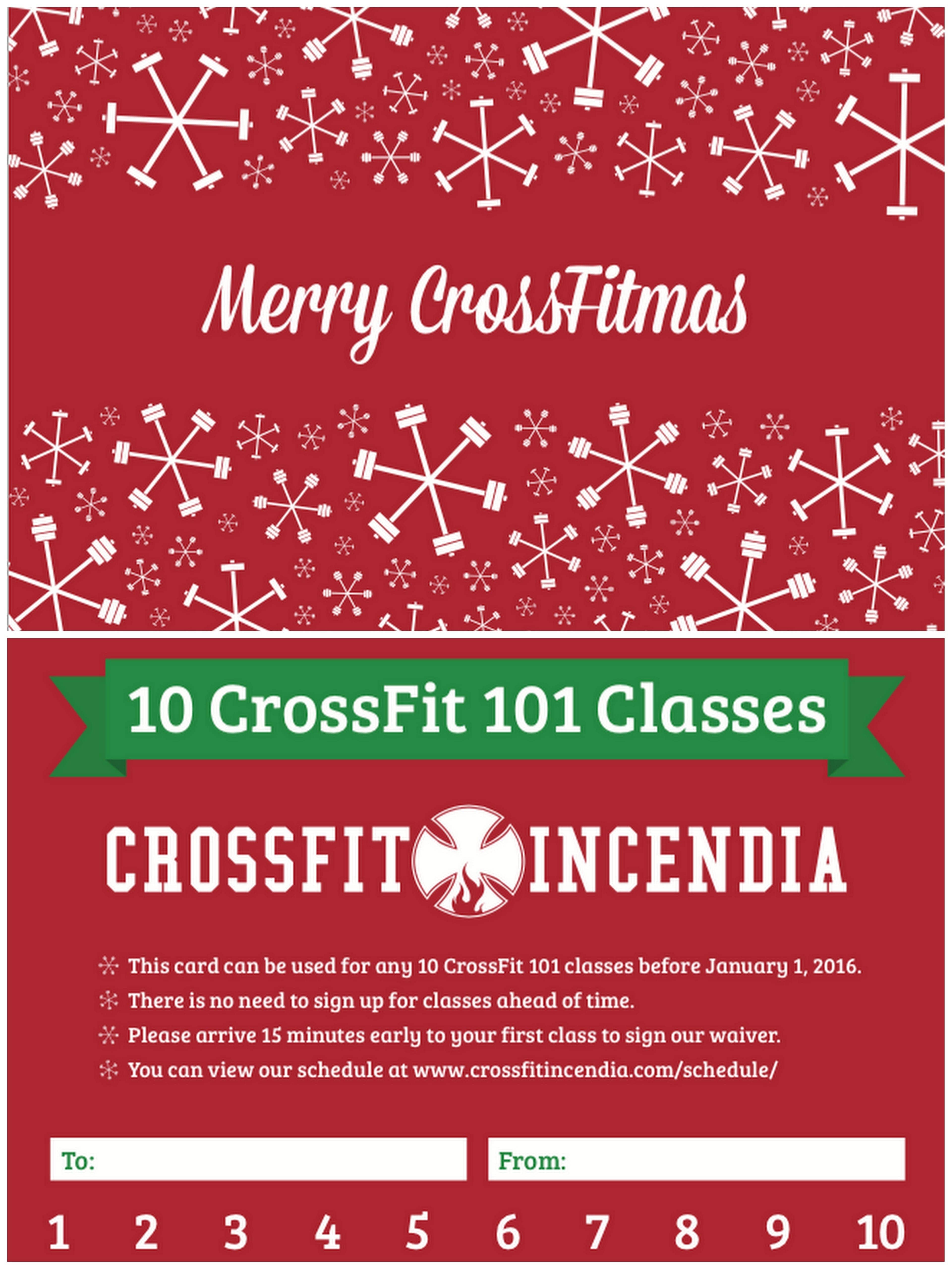 CrossFit 101 Punch Card